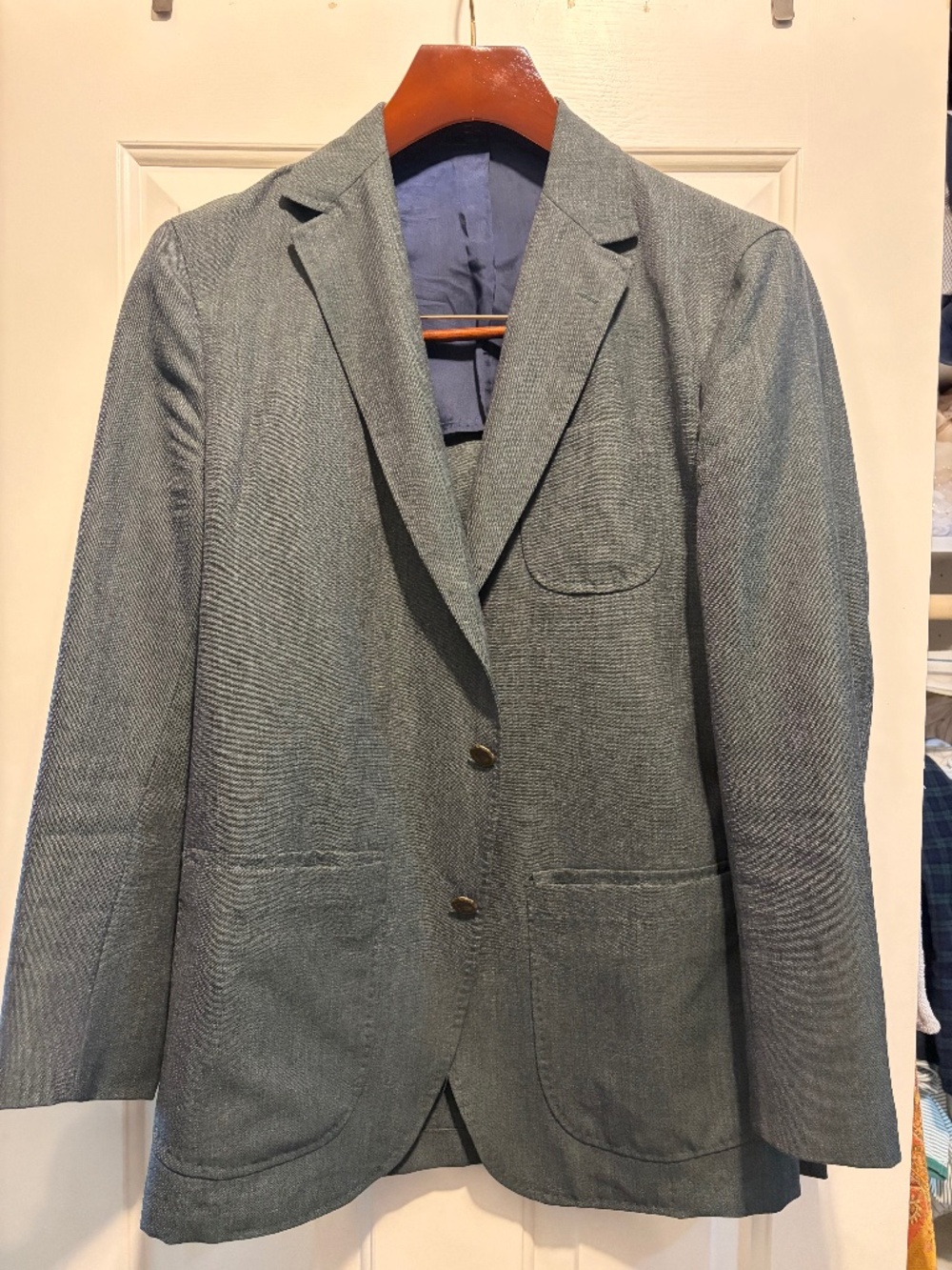 Sid Mashburn Lovat Green High Twist Ghost Blazer ITA48R
